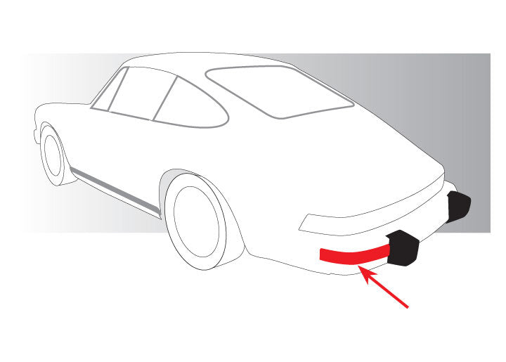 GENUINE PORSCHE BUMPER TRIM STRIP