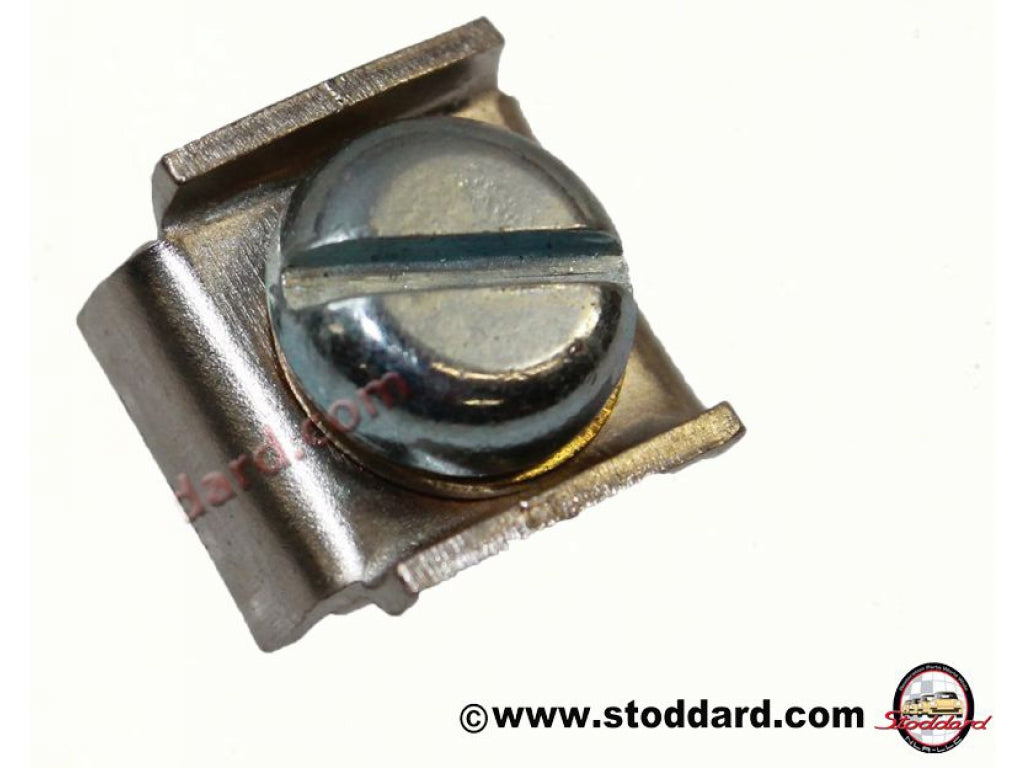 Front and rear hood cable clamp, for all 356, 911 front 1974 thru 1998.