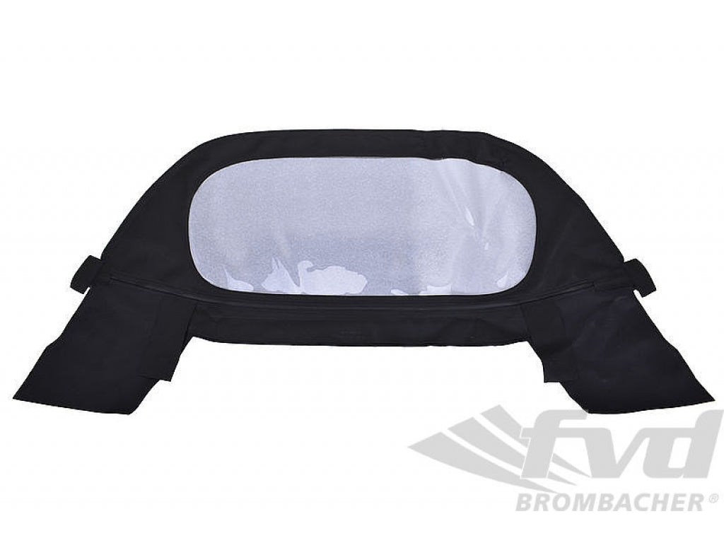 Convertible / Cabrio Top 911 1986-89 / 964 - Rear Window Section - Black - with Zipper Window