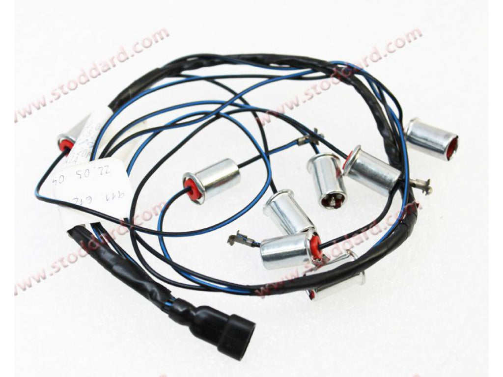 Wiring Harness For illumination Instruments With Gauge Bulb Socket