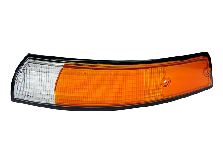 Euro Front Left Turn Signal Lens, 911 1969-73 (Black trim)