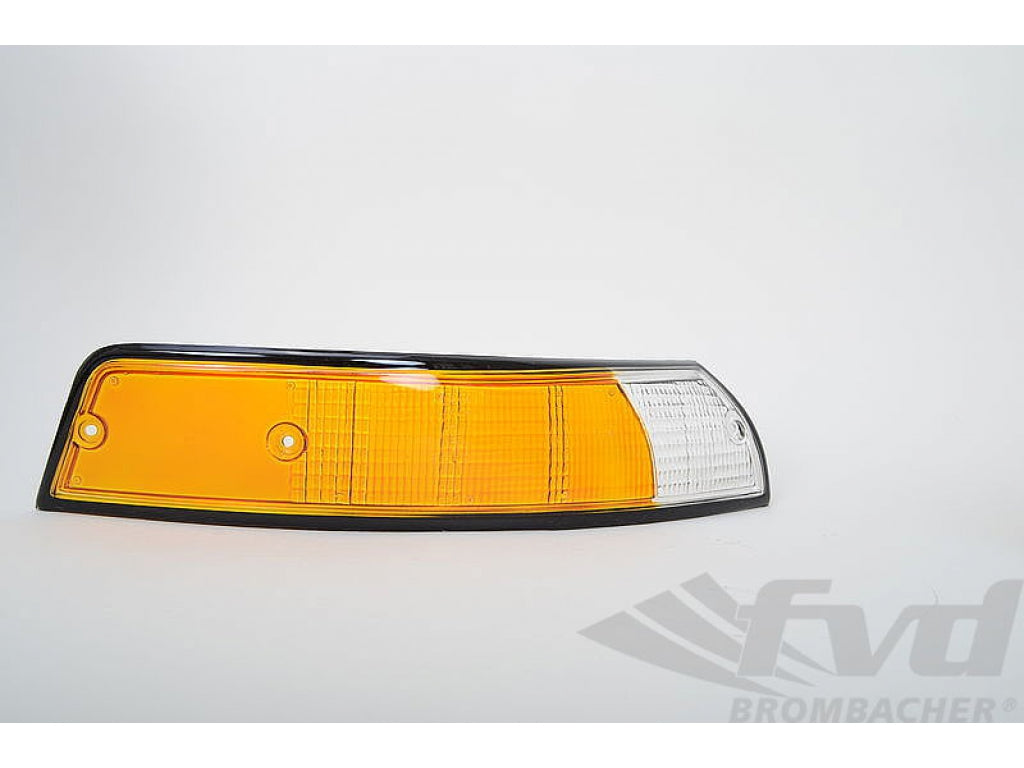 Turn signal lens 911-73 front left black trim