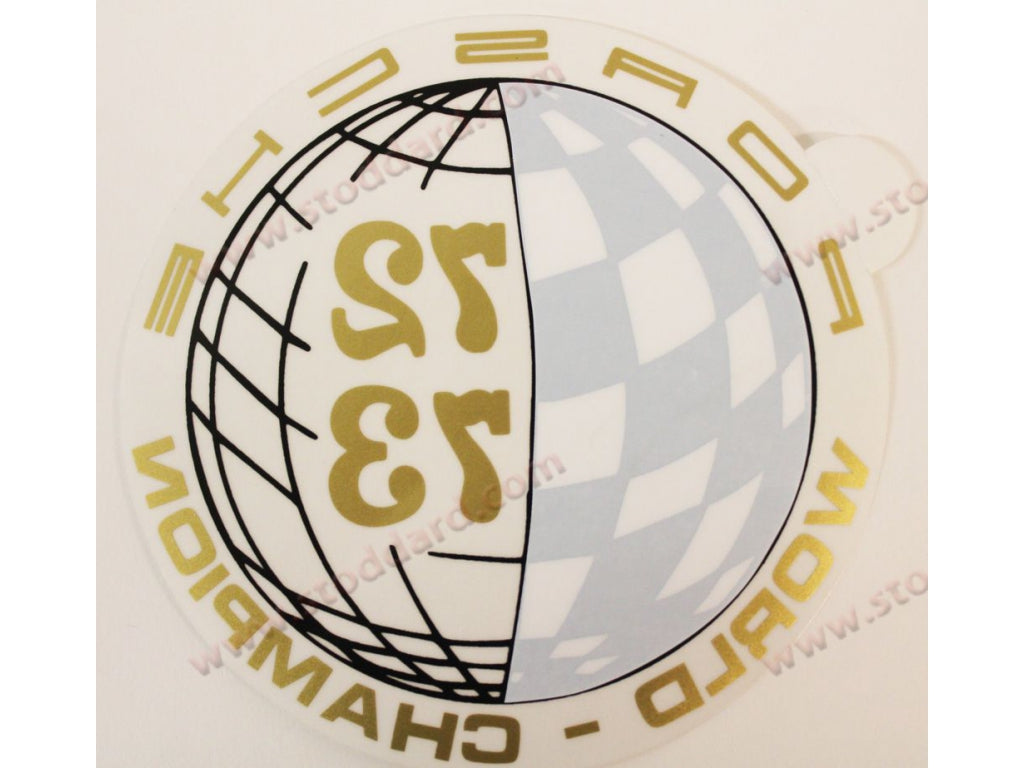 Window Decal 72 73 World Champion.