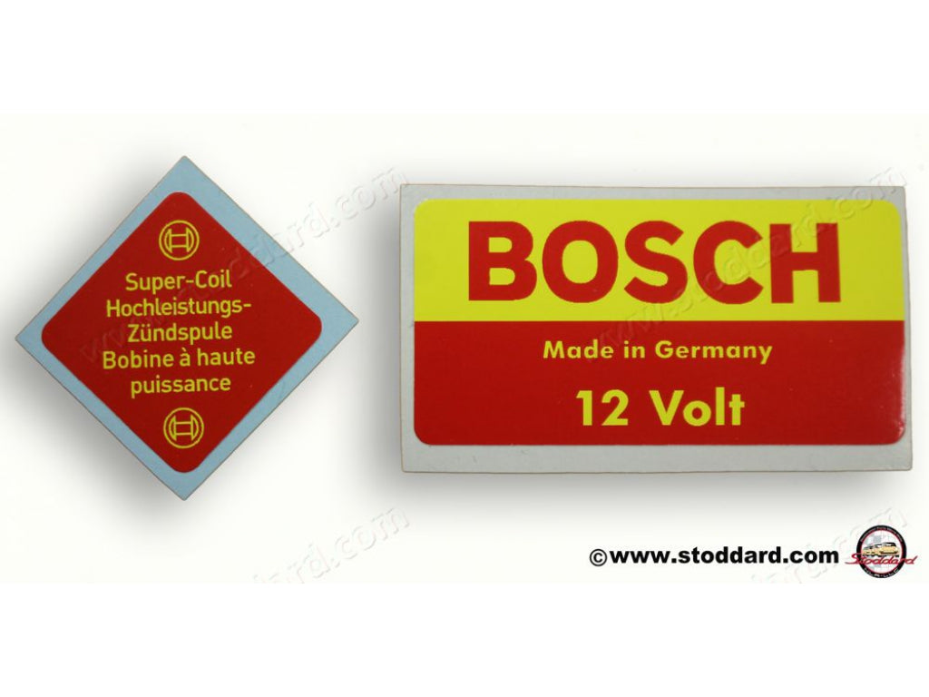 Bosch 12 Volt 12V Ignition Sport Coil Decal