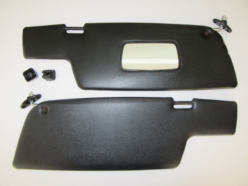 Sun Visor Set 911 1968-89 Coupe - Black - w/o Brackets