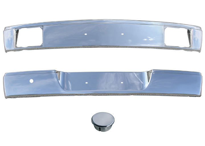 914 STAINLESS CHROME FRONT and REAR BUMPER SET; Save $136.03