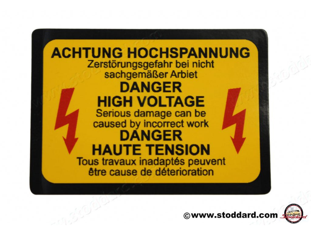 Achtung Decal for Ignition 6-pin CDi Box.