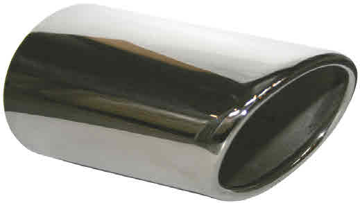 Dansk Universal Chrome exhaust tip; weld-on.