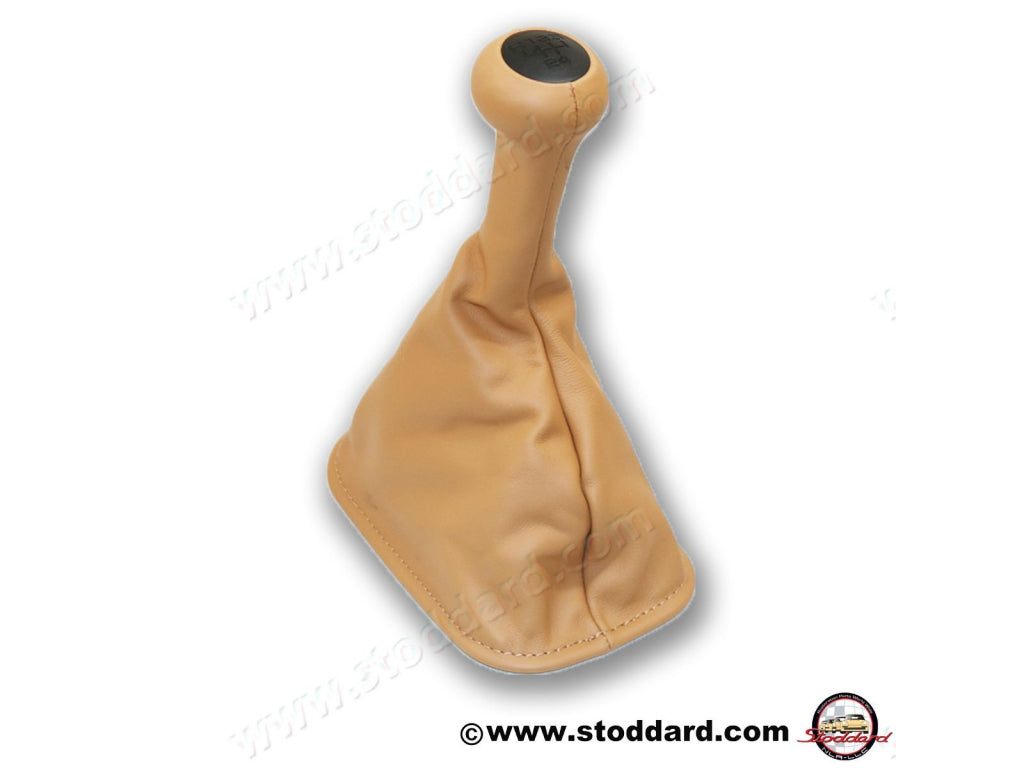 Shift Knob with Boot, Tan Leather for 964