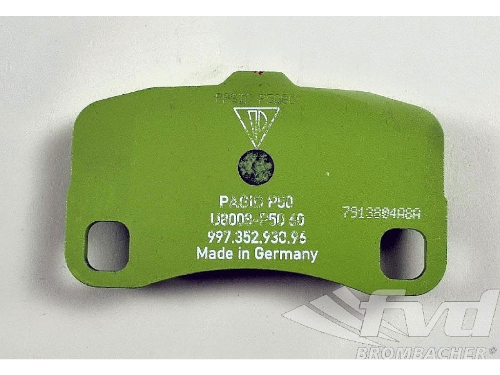 Brake pad rear 997 GT3 Cup 07- (1 pc.)