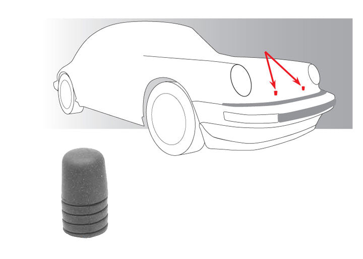 911 912 914 Hood Deck Lid Stop Buffer #1559