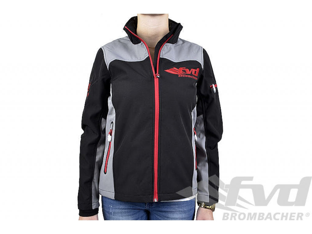 FVD ( Ladies) Motorsport Windstopper black / logo's red Size XL