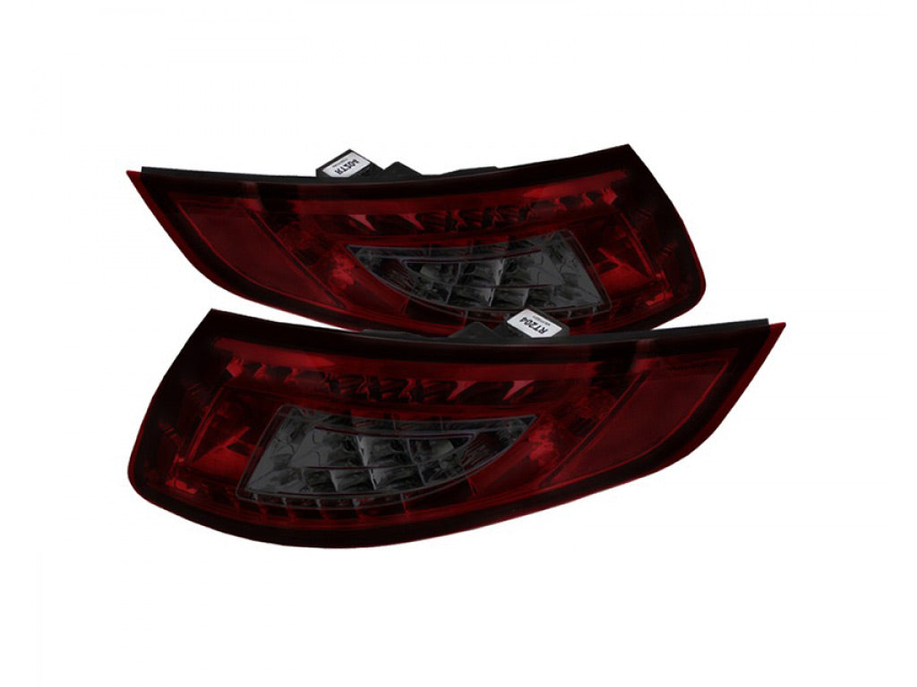 Spyder Auto LED Tail Lights Red Smoke