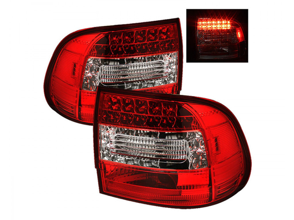 Spyder Auto LED Tail Lights Red Clear