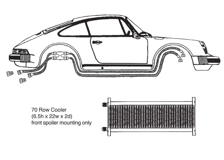 Oil Cooler Kit, 70 Row 911  Pre-'77