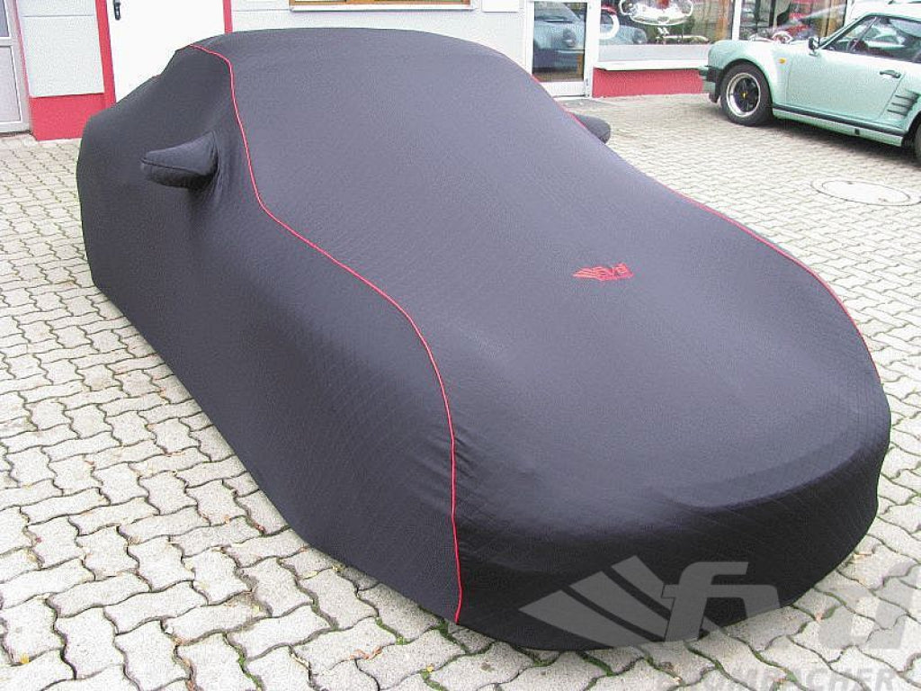 Brombacher Exclusive Cover 996/997,without rear spoiler black, red stiching incl. bag, with Logo