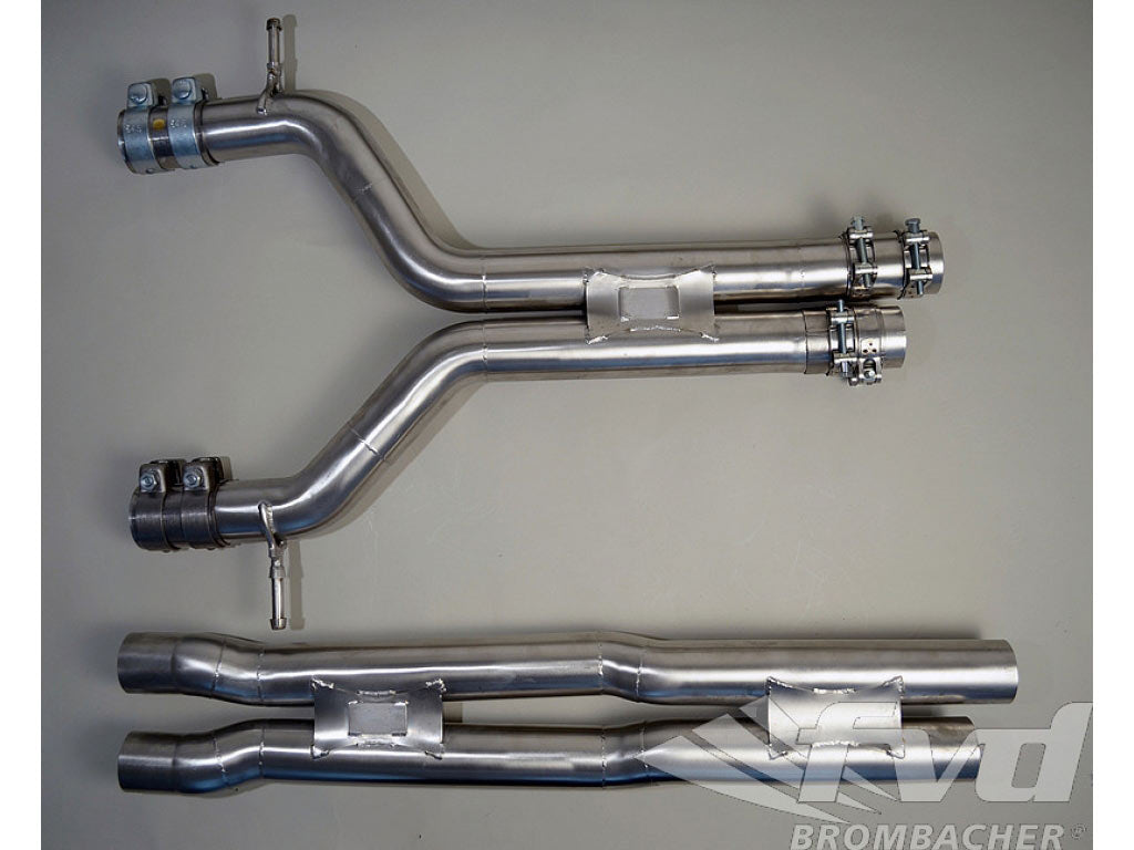 Primary Muffler Bypass Panamera S Brombacher for FVD Mufflers