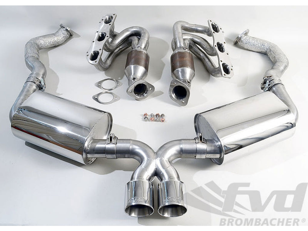 Exhaust System, 981, Quiet Version with 200 Cell HD Cats