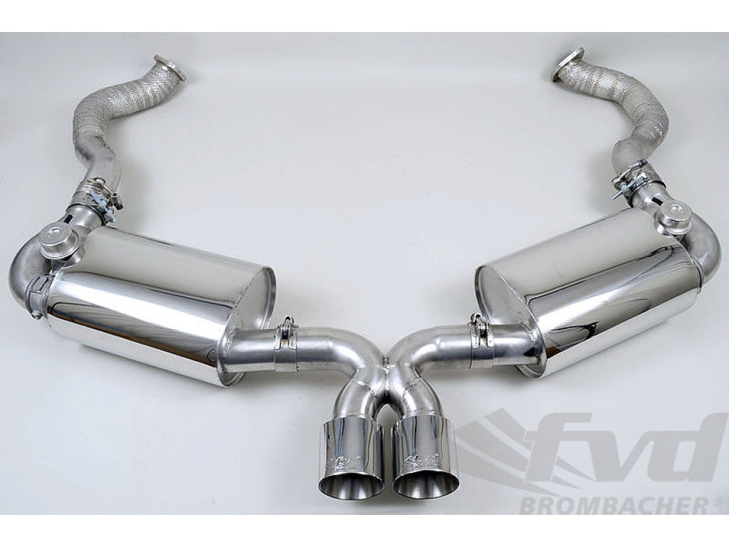 Sport Muffler Brombacher Cayman / Boxster 981, with Valves