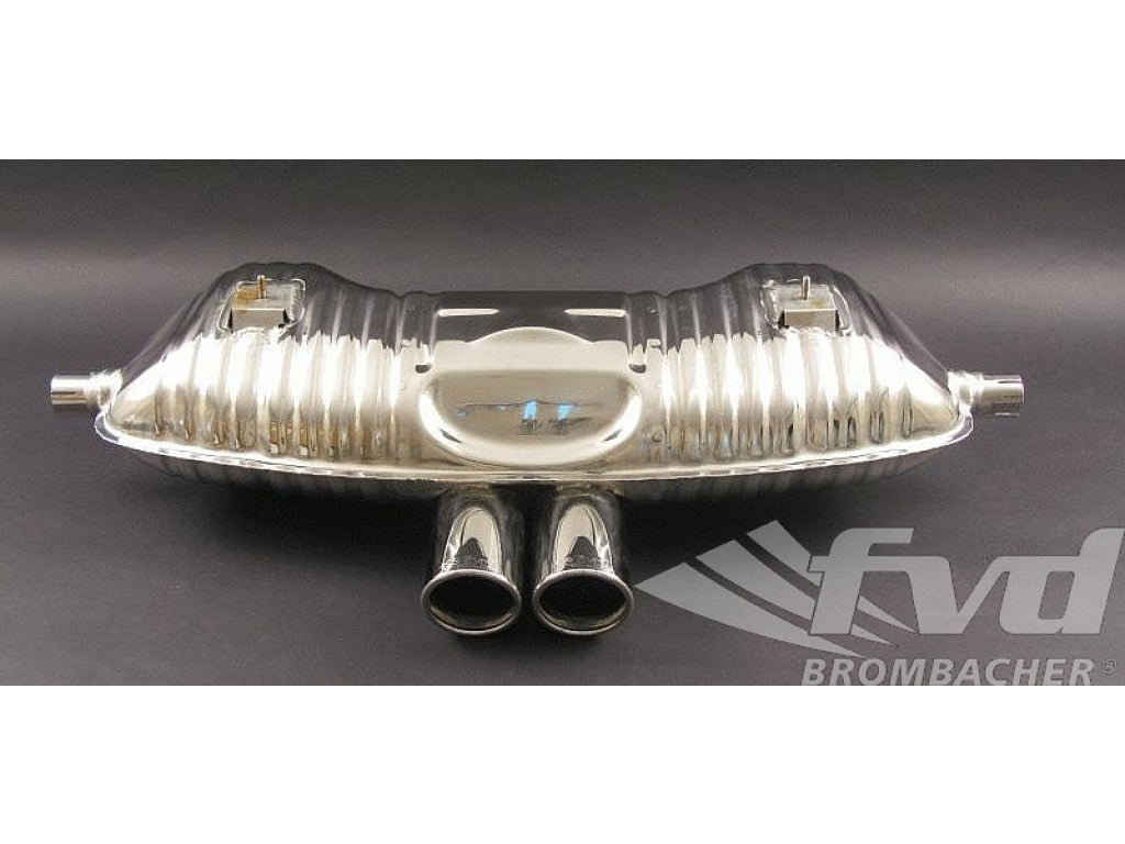 Sport Muffler Brombacher 986 Boxster 2,5l (TUV Version), Stainless Steel, 2x90mm
