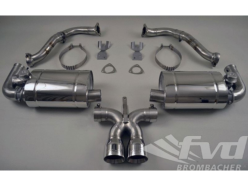 Sport Muffler Polished Edition for 987.2 Boxster/S, 2x90mm Polished Stainless Tips