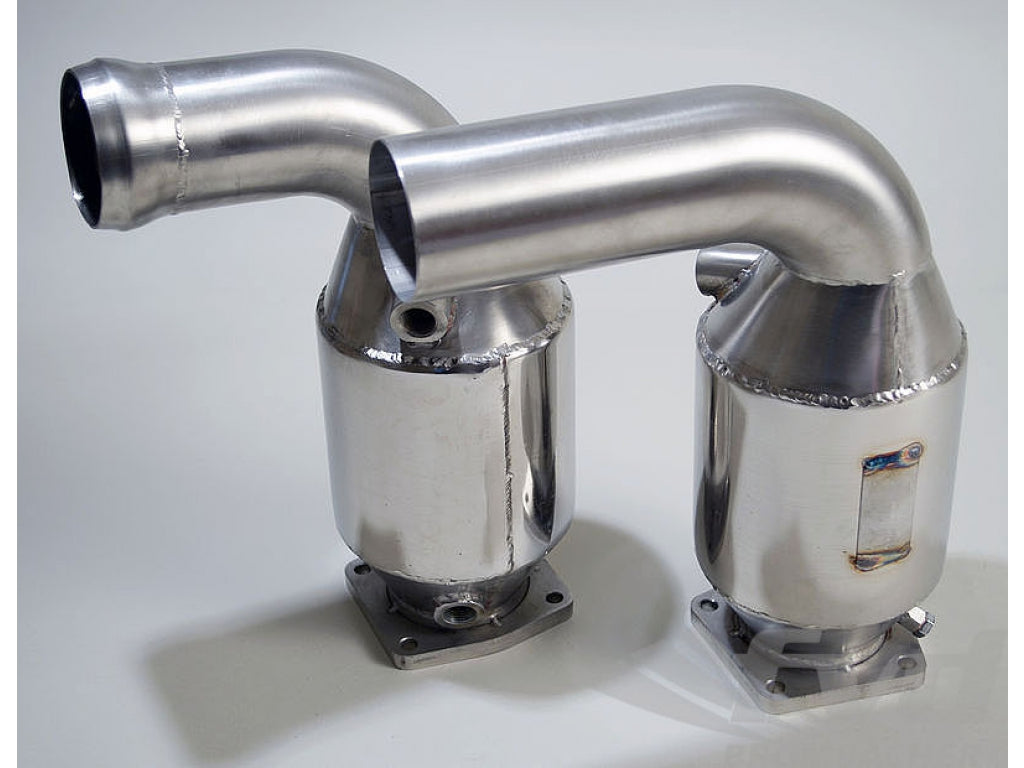 Sport Catalytics, 911 2014+ (991) Turbo/S, Brombacher 200 Cell HJS HD for OEM Muffler