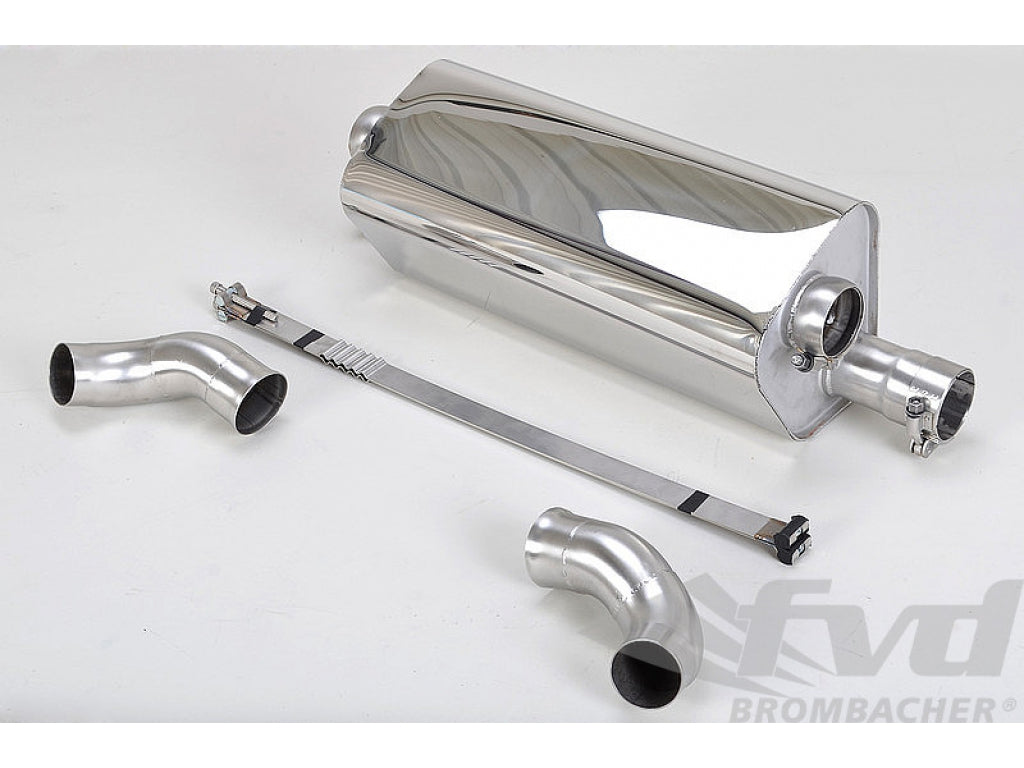 Sport Muffler 991.2 Base Models - Brombacher Edition - For Standard Exhaust - For OEM Tips