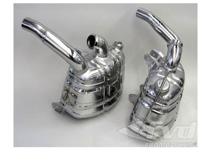 996 GT3 Export Mufflers Brombacher OEM-Look (Mk 1 & Mk2)