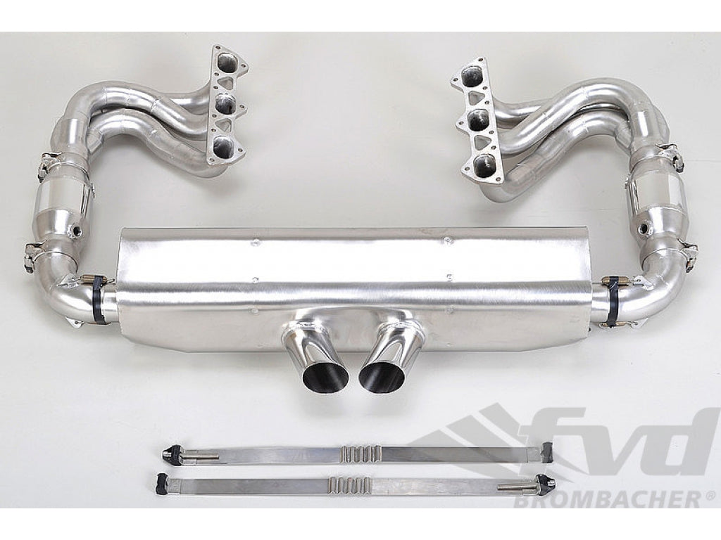 Exhaust System 997.2 GT3/RS Brombacher Cat Bypass incl. RSR style tips