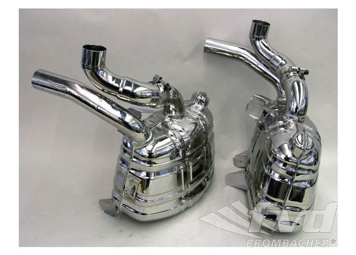 Sport Muffler  997 -08  Brombacher (Sound Version), Stainless Steel