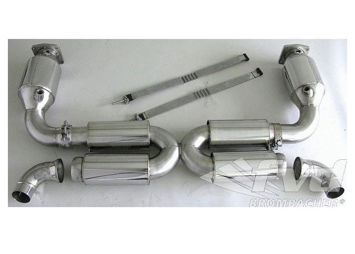 Sport Muffler 997 GT2+650PS  (Sound Version), Stainless Steel, cat bypass