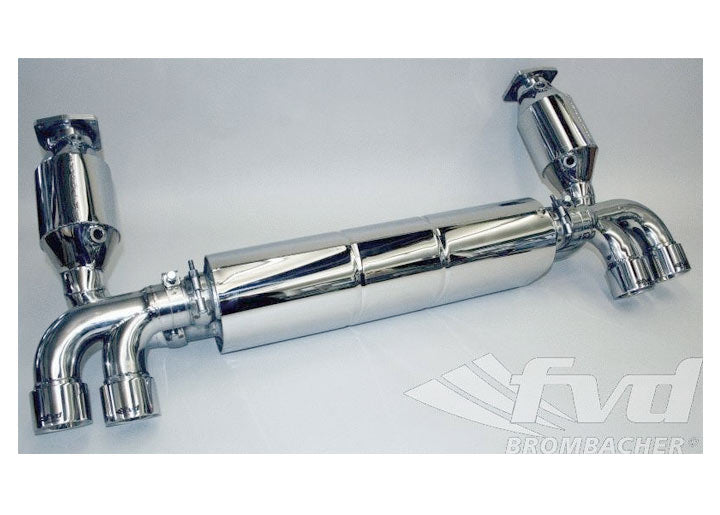 Sport Muffler 997 TT Brombacher (Sound Version), Stainless Steel, 200 Cell Sport Cats