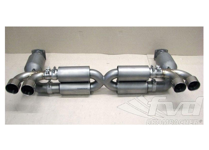 Race Muffler 997 TT Brombacher Titanium, 200 Cell Titanium Cats,11,9 Kg