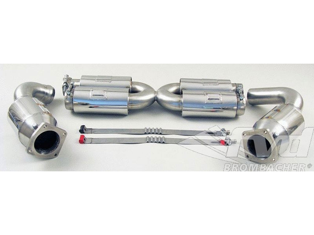 Sport Muffler 997 GT2 +650PS (Sound Version), Stainless Steel, 200 Cell HD Cats