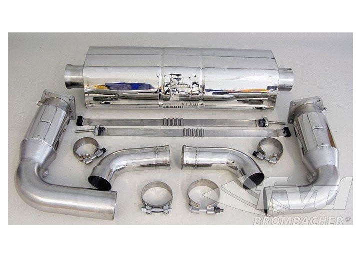 Sport Muffler 997.2 TT Brombacher (Sound Version), Stainless Steel, Cat Bypass