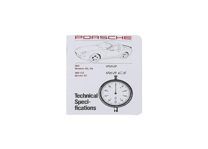 968 Technical Specification Book