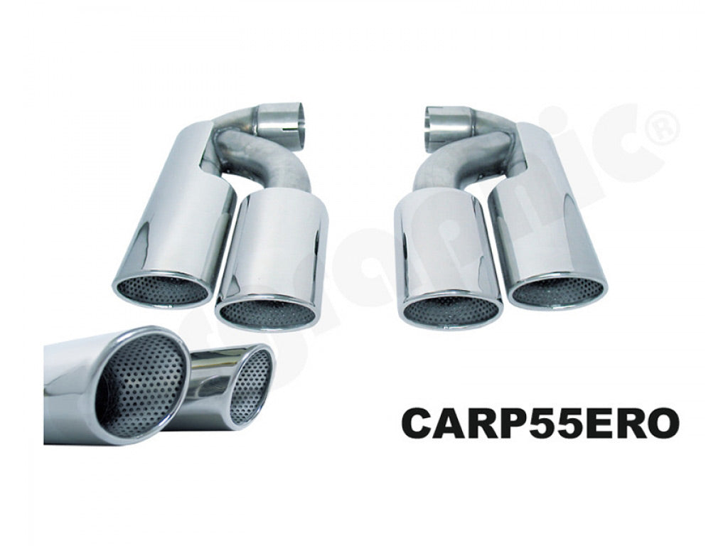 Cargraphic Tailpipe Set Double End 4x89x115mm Oval Polished