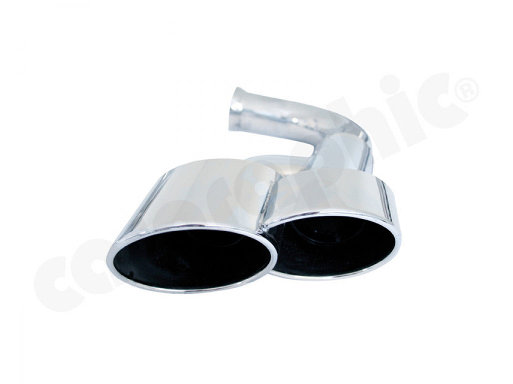 Cargraphic Tailpipe Set Double End Polished 4x125x95mm Oval