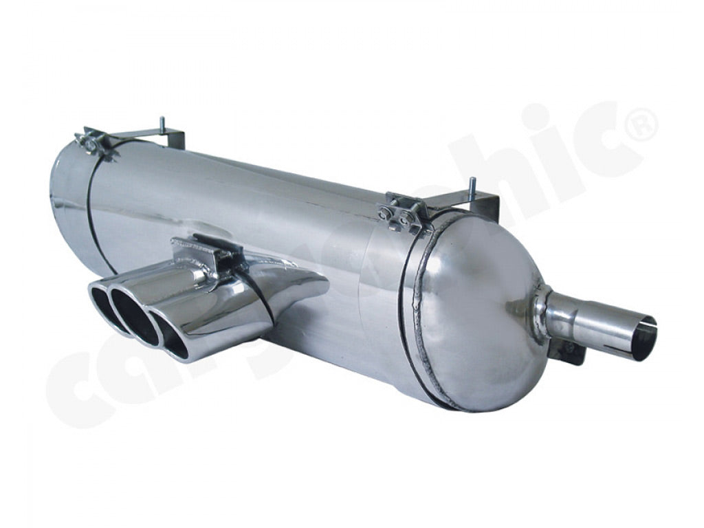 Cargraphic Silencer Tuv Sound Version with 1xtripipe Rolled-In Tailpipe