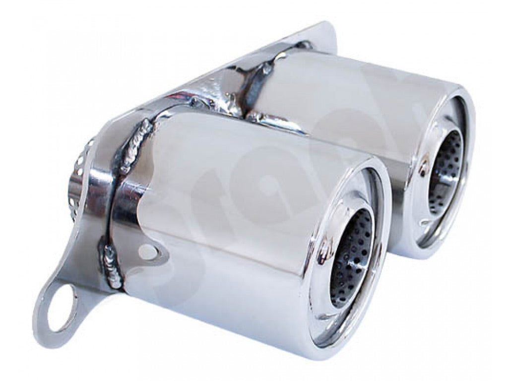 Cargraphic Stainless Steel Exhaust Tips Special Quiet Version