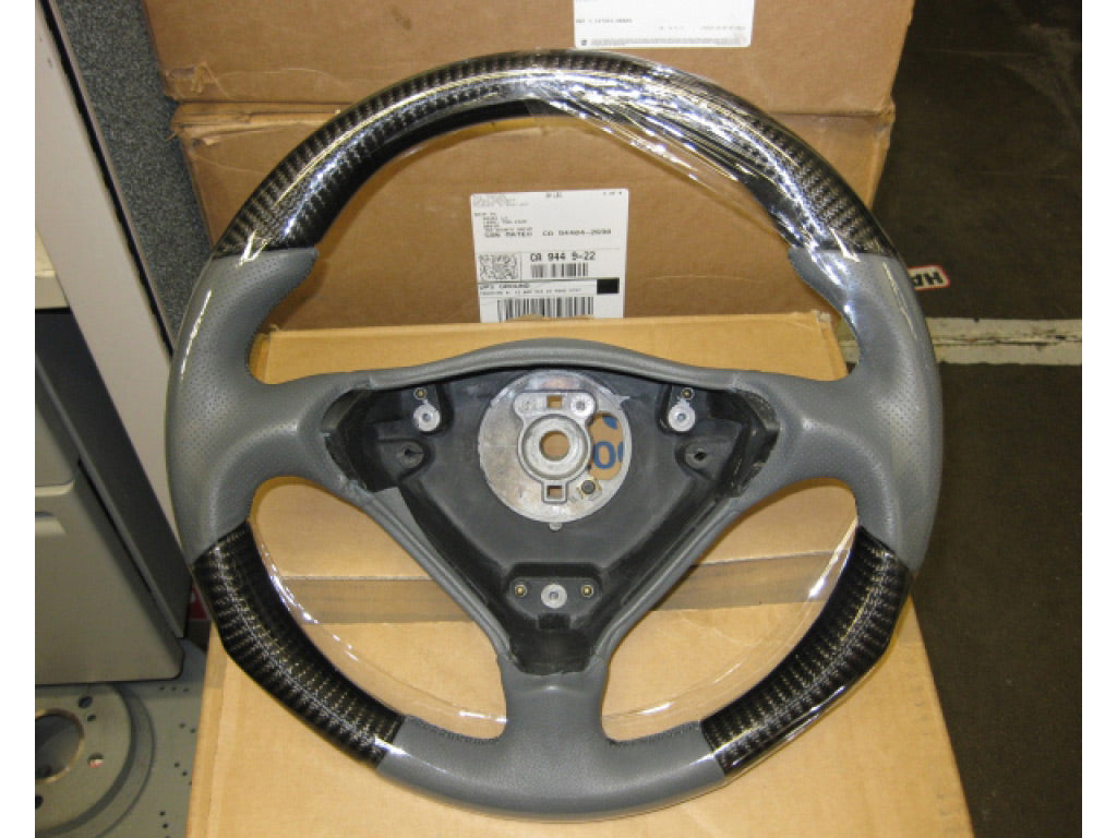DCT Motorsports Leather Wrap Carbon Trim Steering Wheel