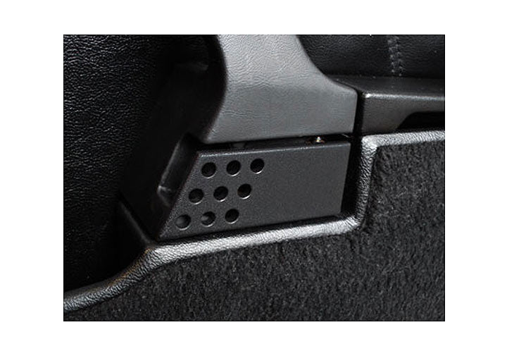 Rennline Perforated Aluminum Interior Door Handles, Black Pair