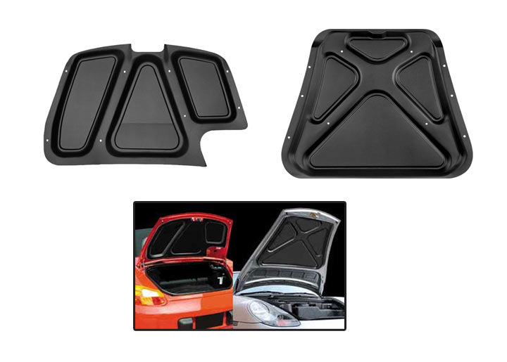 FRONT and REAR hood liner SET; Boxster 1997-00