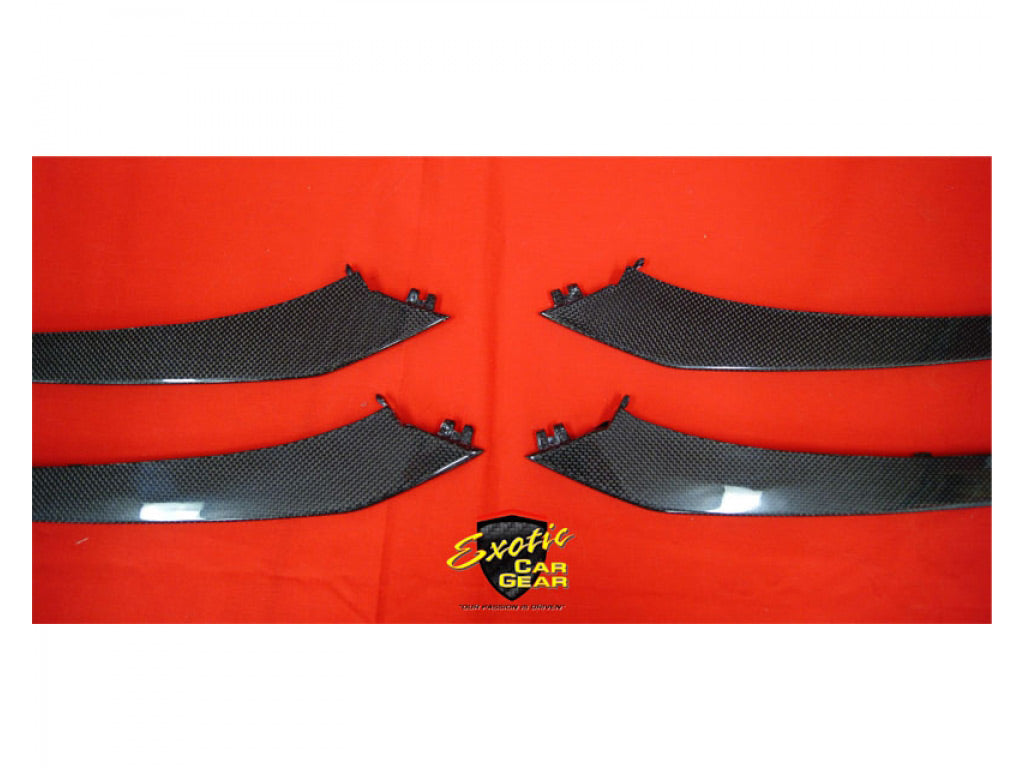 Exotic Car Gear Carbon Fiber Front Bumper Fins for