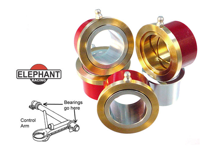 Elephant Racing PolyBronze Control Arm Bearings, 911/912/914