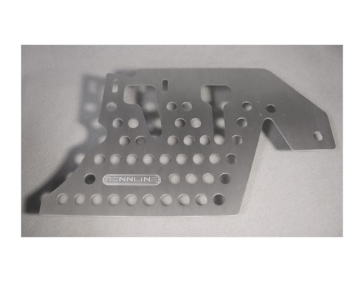 Rennline 914 Perforated Aluminum  pedal board Floorboard, Drivers Side, Silver