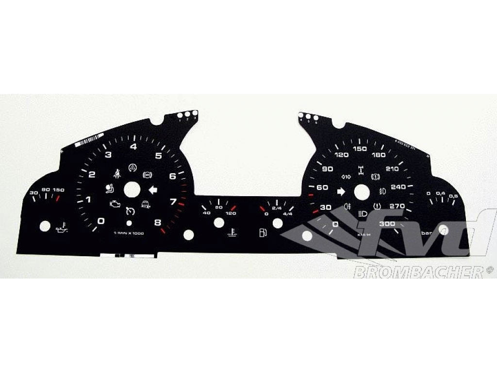 Cayenne Turbo Gauge Faces (black-km/h)