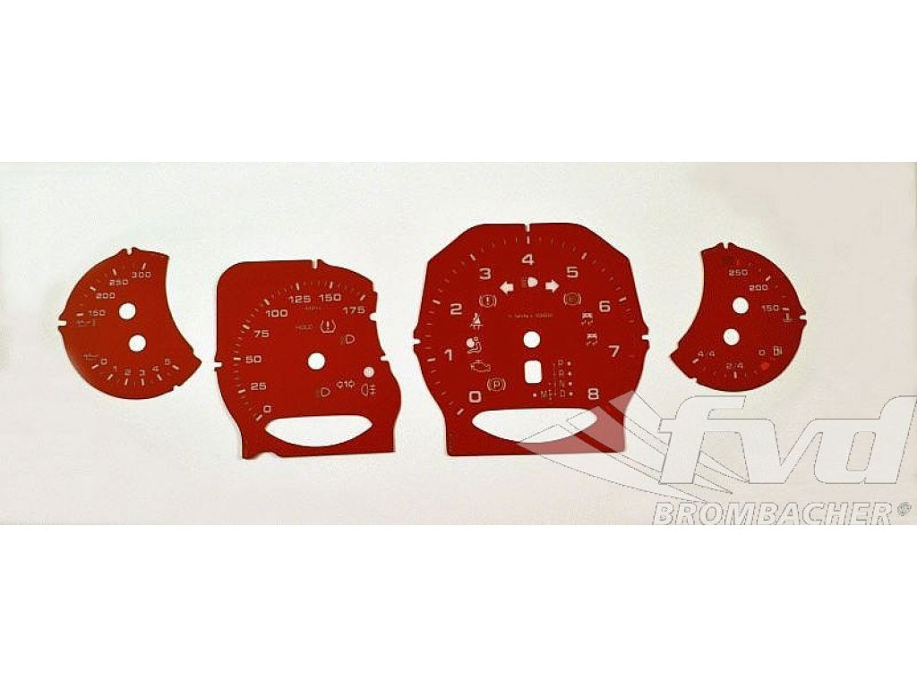 Cayenne V6/S 958 Gauge Faces (red-m/ph) tiptronic