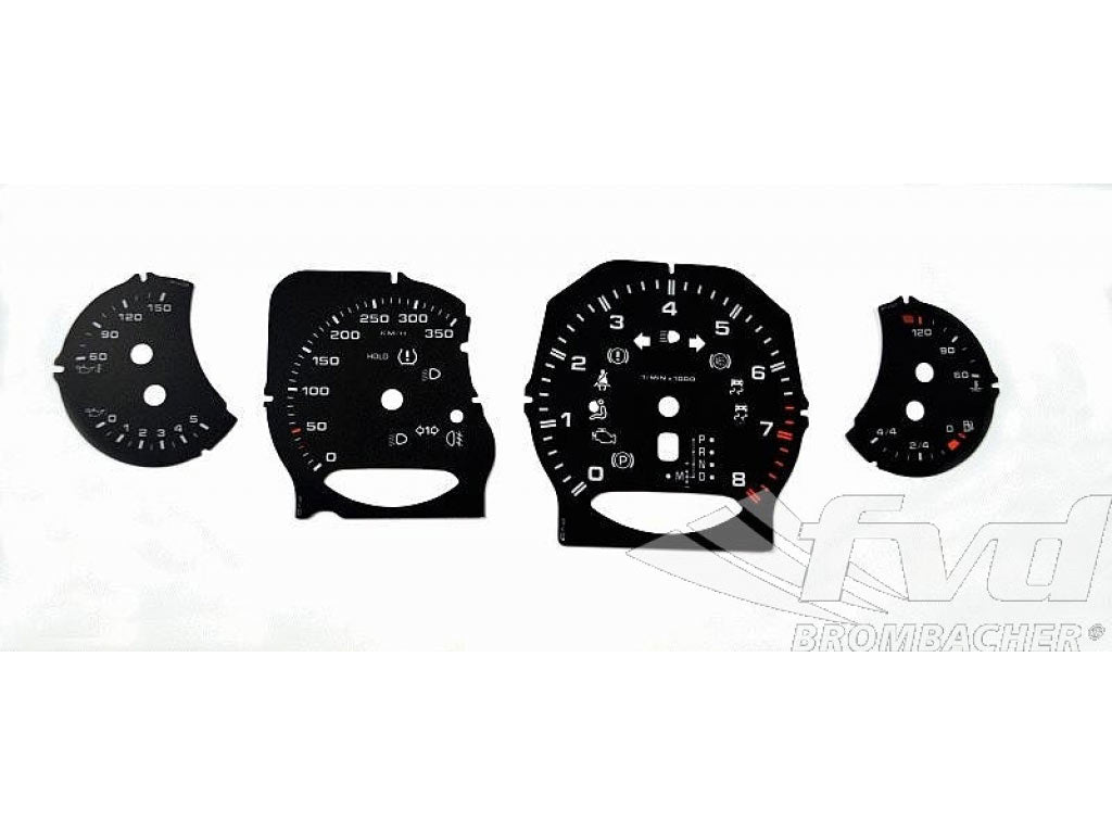 Gauge Faces black Panamera Turbo PDK Km/h 350