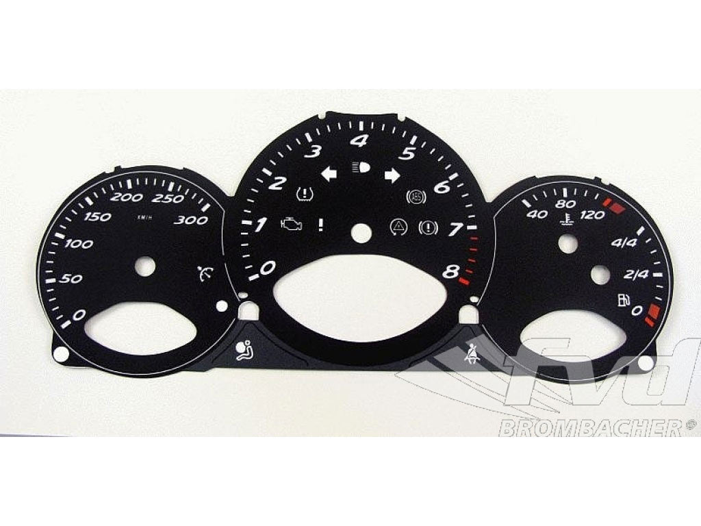 Gauge Faces Black 987,987C - KPH - Manual